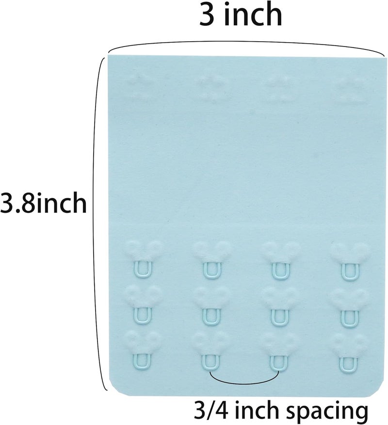 SAMGU Store Bra Extenders 4 Hooks Women's Soft Stretchy Bra Extension Strap, 3 Pieces - Image 2
